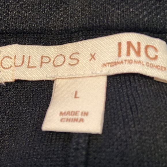 Culpos x Inc Black Bike Shorts, Hiking, Walking, Rayon/Nylon Size L - Picture 3 of 4